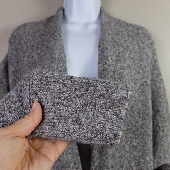 Old Navy Gray Super Long Open Front Sweater Cardigan Size Small - Picture 4 of 8